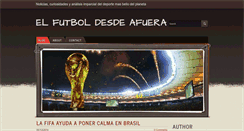 Desktop Screenshot of elfutboldesdeafuera.com